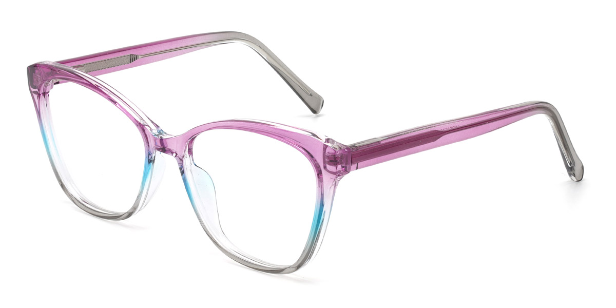 Purple Blue Aimee - Cat Eye Glasses