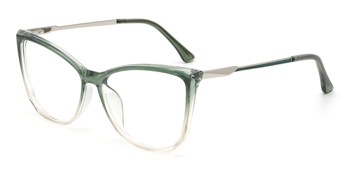 Degradado verde Emerald - Cat Eye Glasses