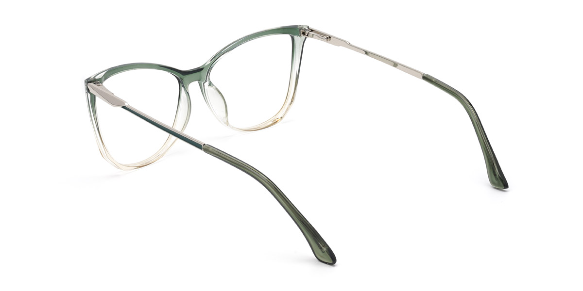 Degradado verde Emerald - Cat Eye Glasses