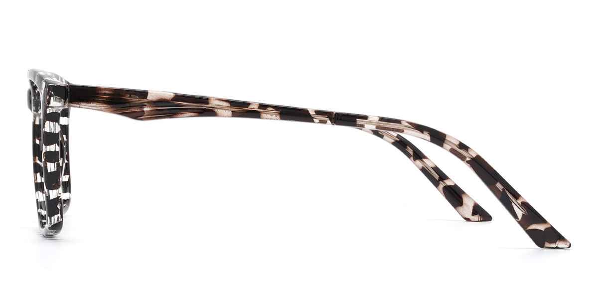 Black Tortoiseshell Ronaldo - Rectangle Glasses