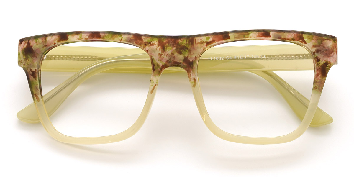 Baby Green Carina - Square Glasses