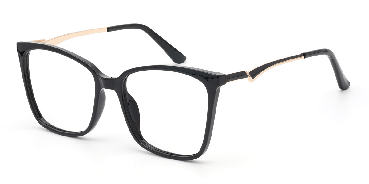 Black Ishara Glasses - Cat Eye Glasses