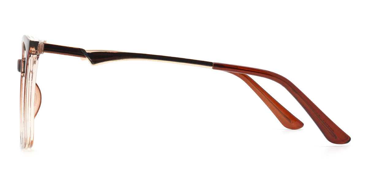 Gradient Brown Ishara Glasses - Cat Eye Glasses