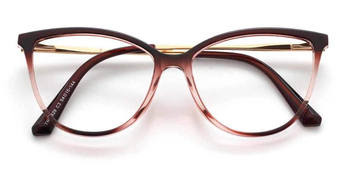 Degradado Rosa Violeta Jennie - Cat Eye Glasses