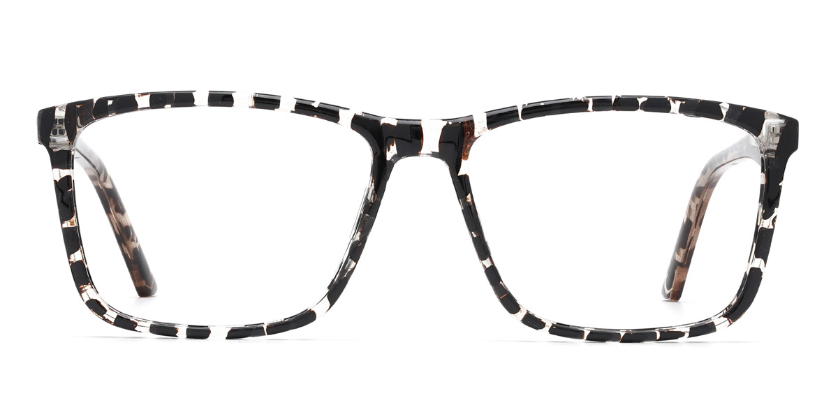 Noir Écaille de tortue Ronaldo - Rectangle Glasses