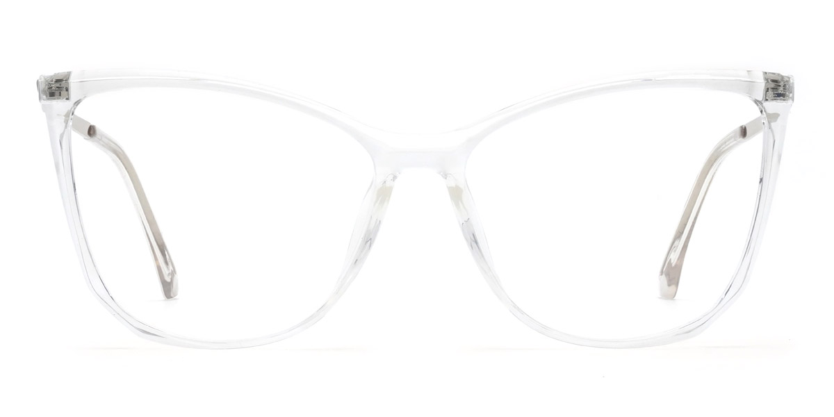 Clear Emerald - Cat Eye Glasses