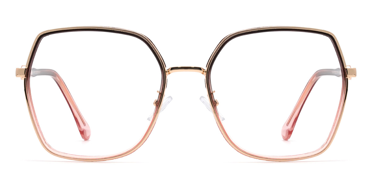 Braun Rosa Alexandra - Square Glasses