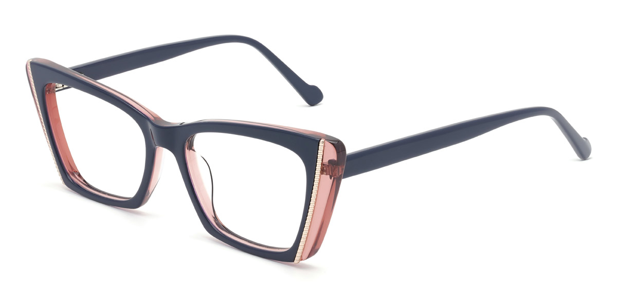 Navy Madalena - Cat Eye Glasses