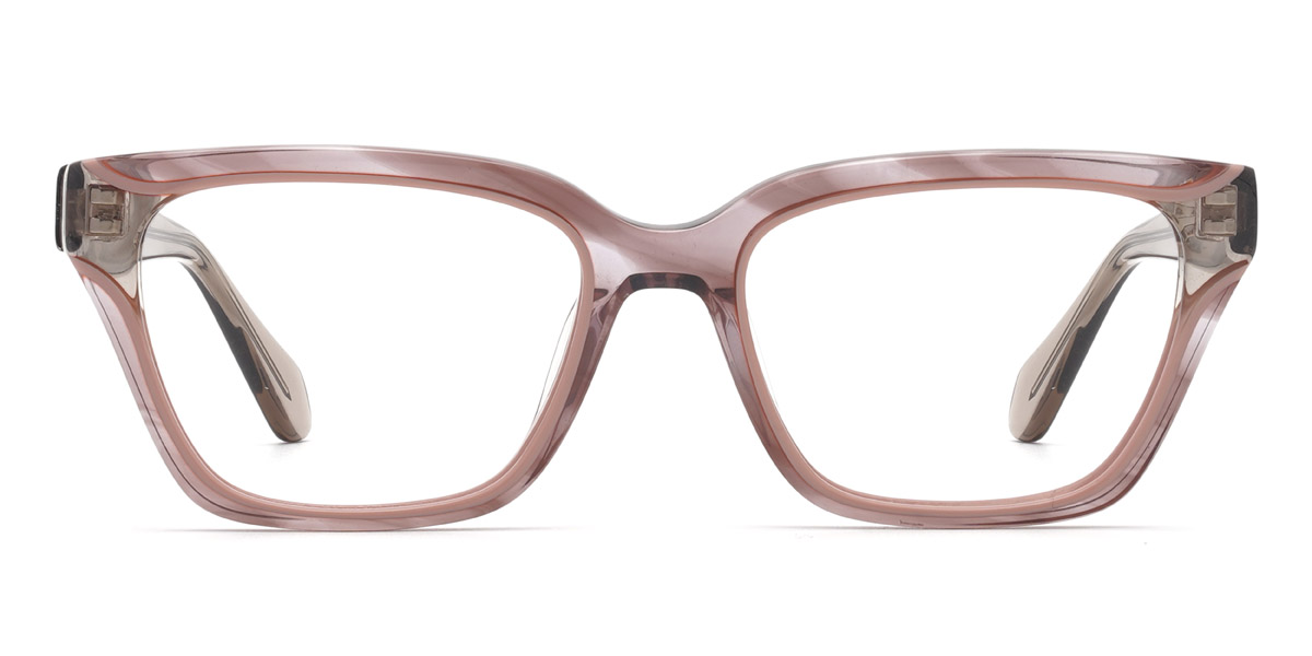 Pink Tortoiseshell Devlin - Rectangle Glasses