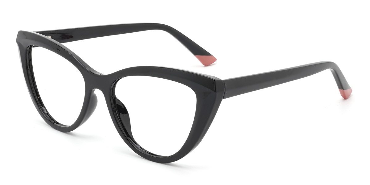 Black Olga Glasses - Cat Eye Glasses