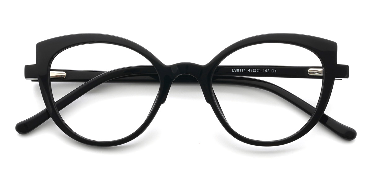 Black Prima - Cat Eye Glasses