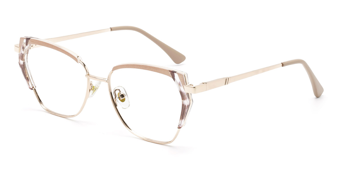 Or Camée Marron Qearl - Cat Eye Glasses