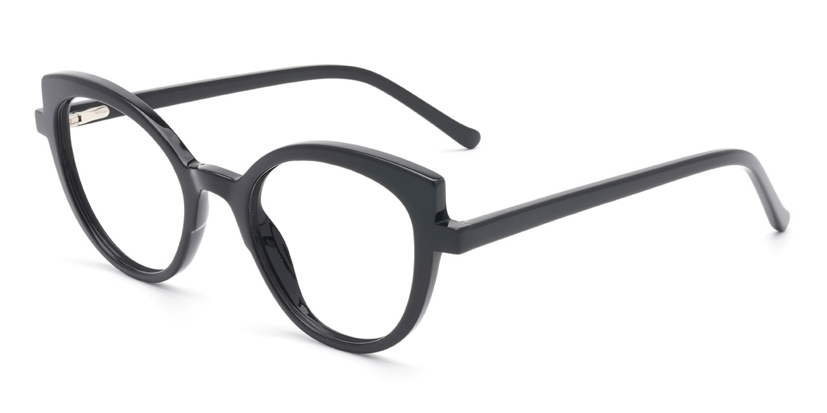 Black Prima Glasses - Cat Eye Glasses