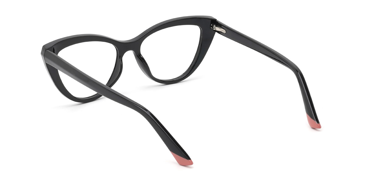 Black Olga Glasses - Cat Eye Glasses