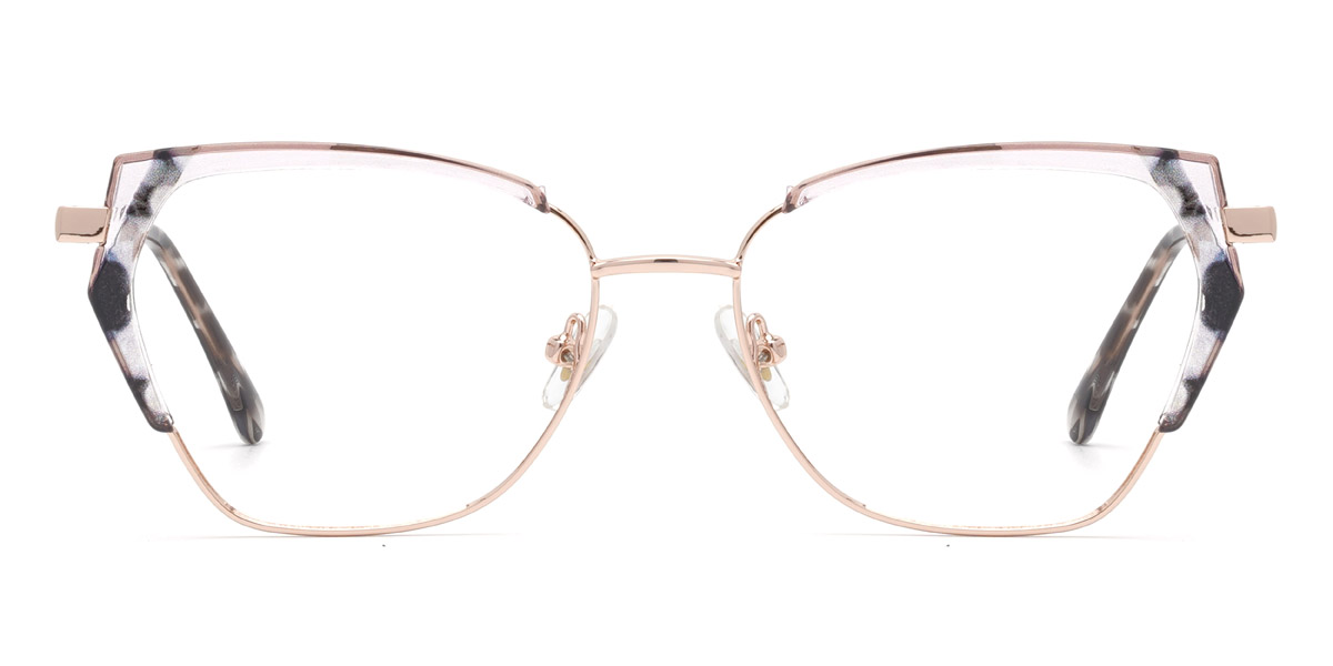 Gold Black Tortoiseshell Qearl - Cat Eye Glasses