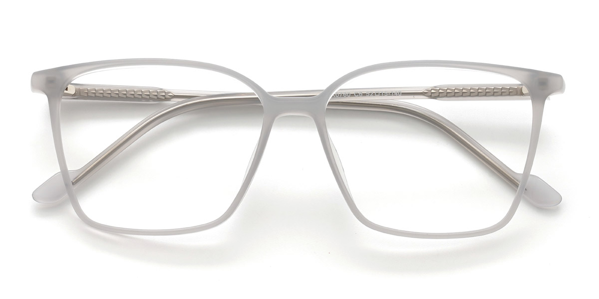 Klar Grau Rowell - Rectangle Glasses