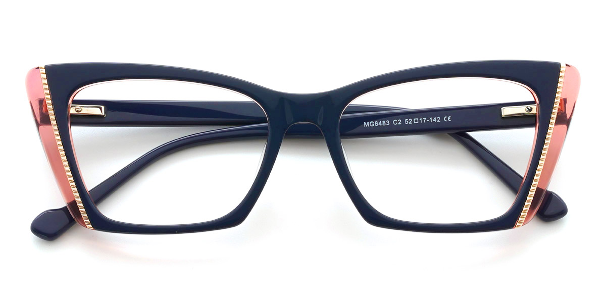 Navy Madalena - Cat Eye Glasses