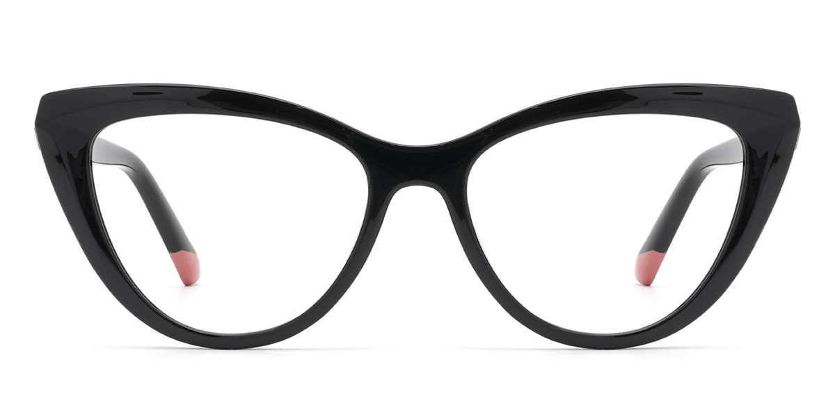 Black Olga - Cat Eye Glasses