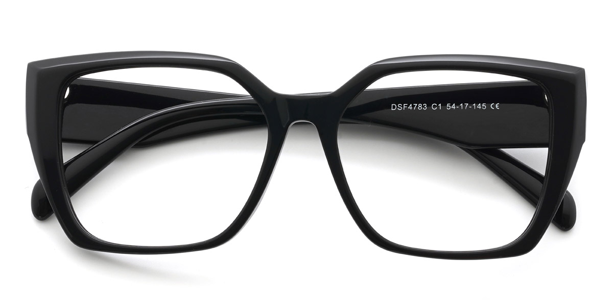 Black Myrna - Square Glasses