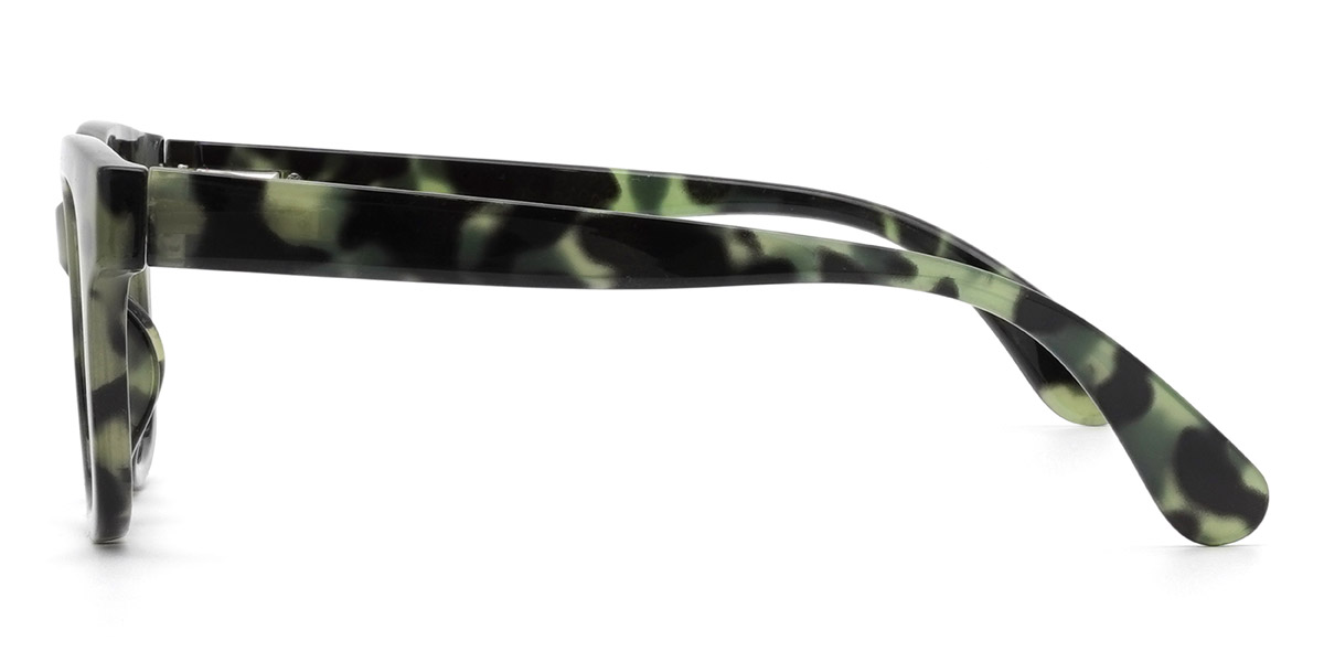 Green Tortoiseshell Wanda - Square Glasses