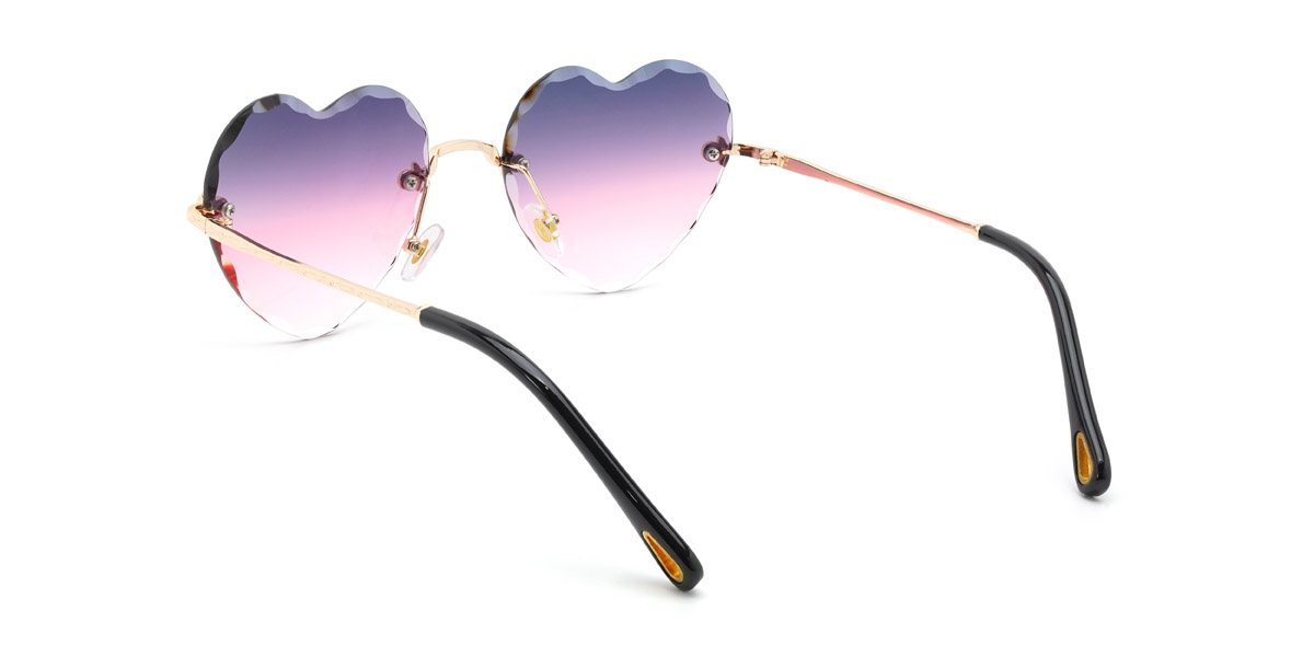 Purple Pink Efah Glasses - Oval Sunglasses