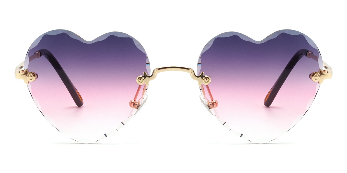 Purple Pink Efah Glasses - Oval Sunglasses