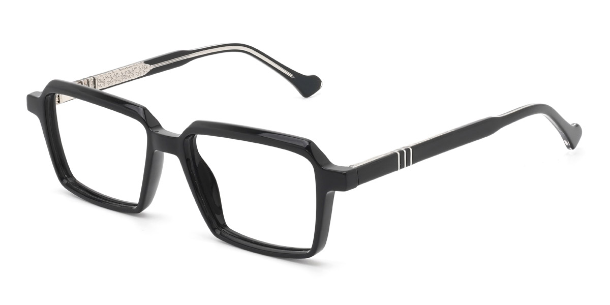 Black Mahmud - Rectangle Glasses