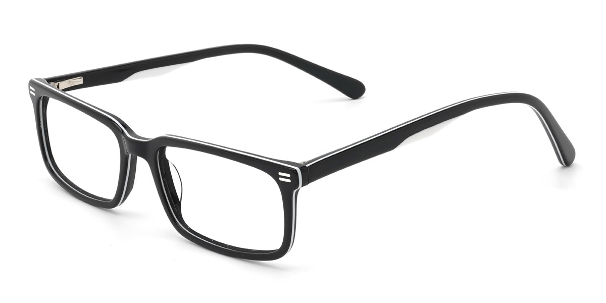 Black Ripley - Rectangle Glasses