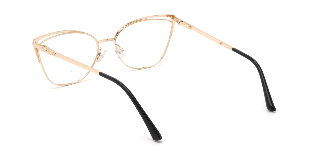 Arany fekete Hayley - Cat Eye Glasses