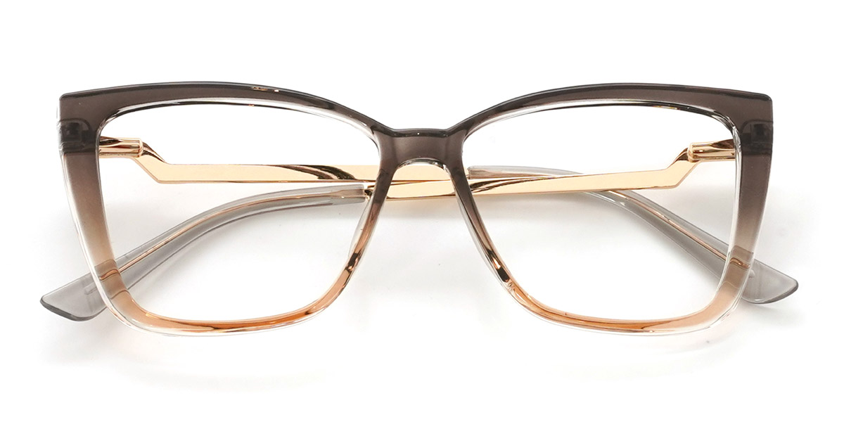 Brown Tawny Chaya - Square Glasses