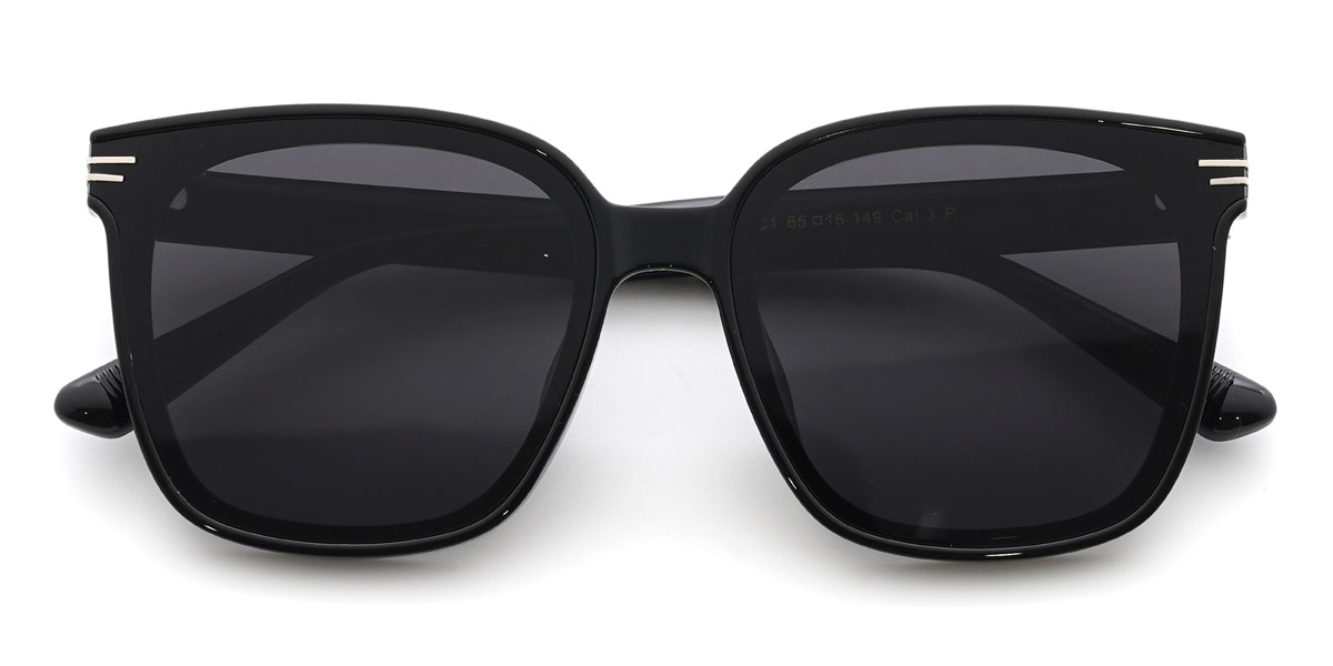 Schwarz Grau Jolene - Square Sunglasses