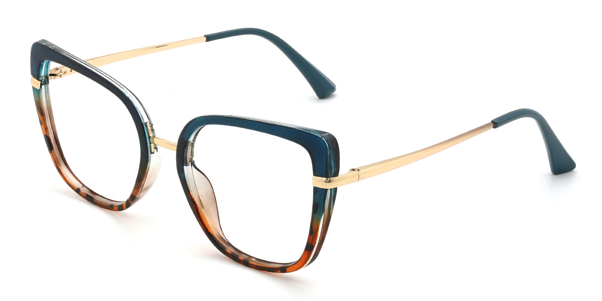 Navy Blue Tortoiseshell Leire - Cat Eye Glasses