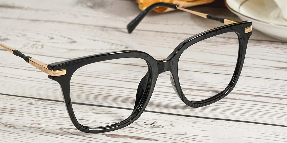 Black Samuel Glasses - Square Glasses