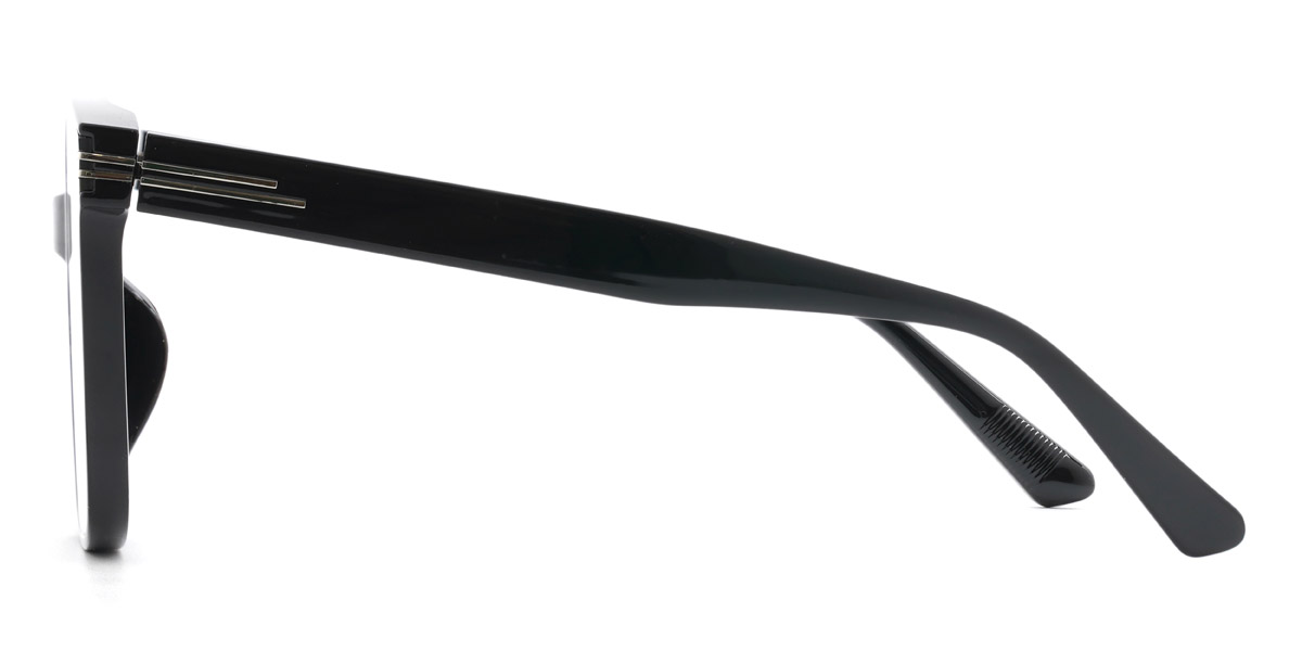 Noir Gris Jolene Lunettes - Square Sunglasses