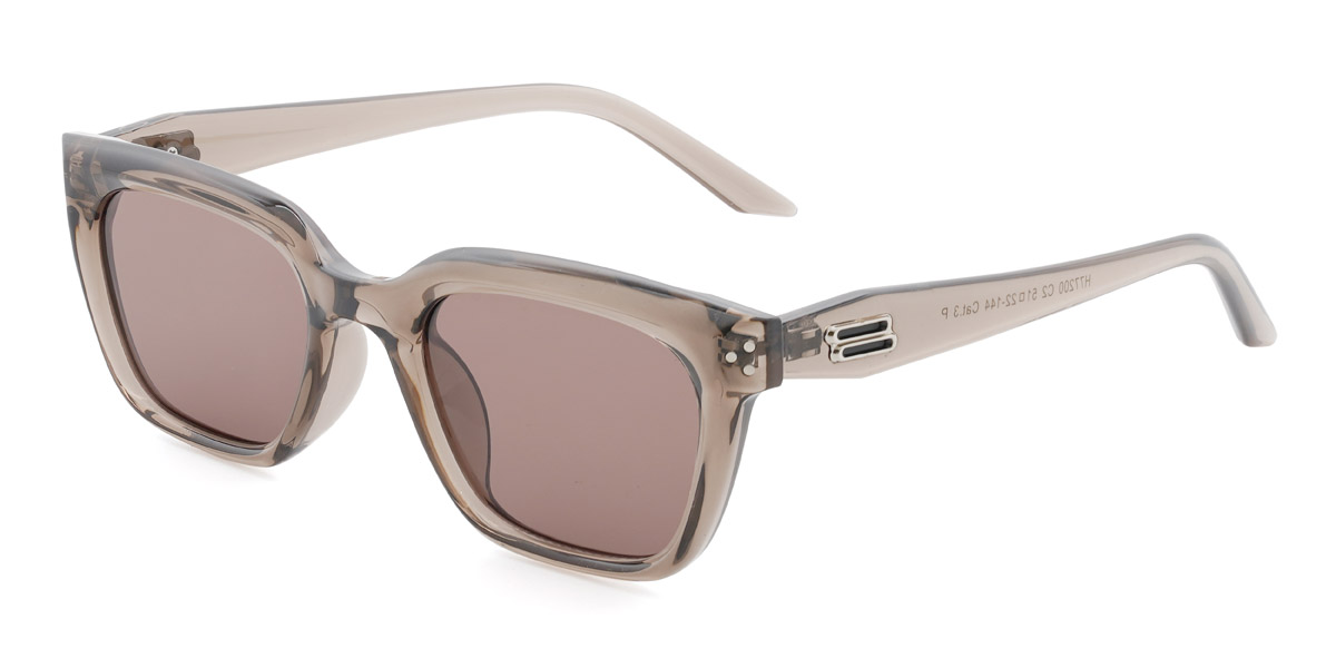 Brown Brown Talon - Rectangle Sunglasses