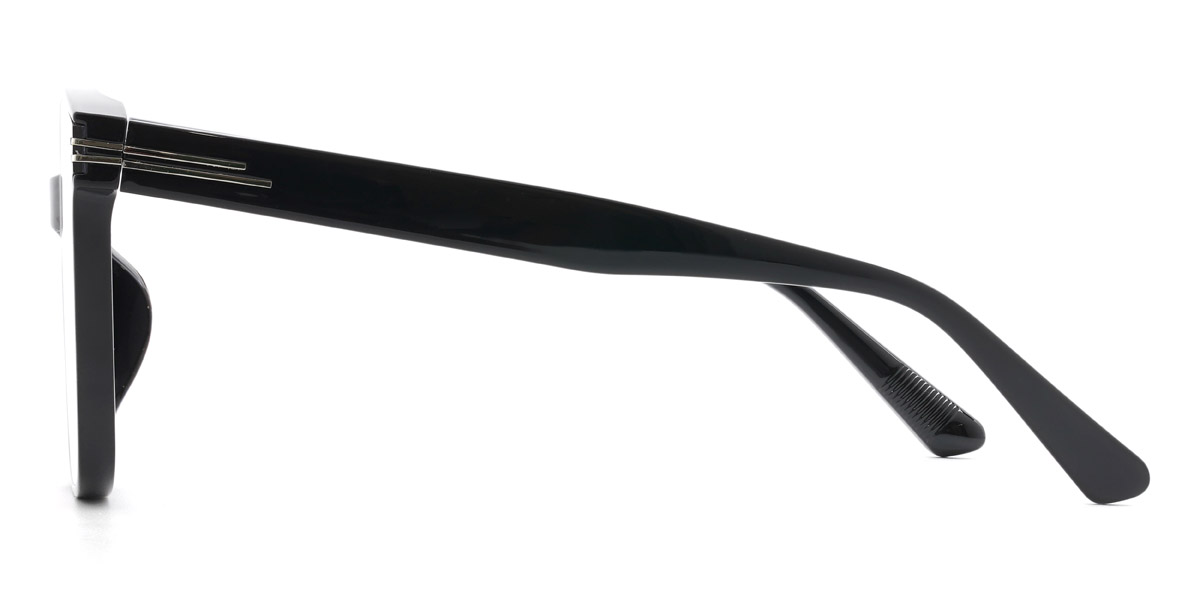 Black Gradual Purple Jolene - Square Sunglasses