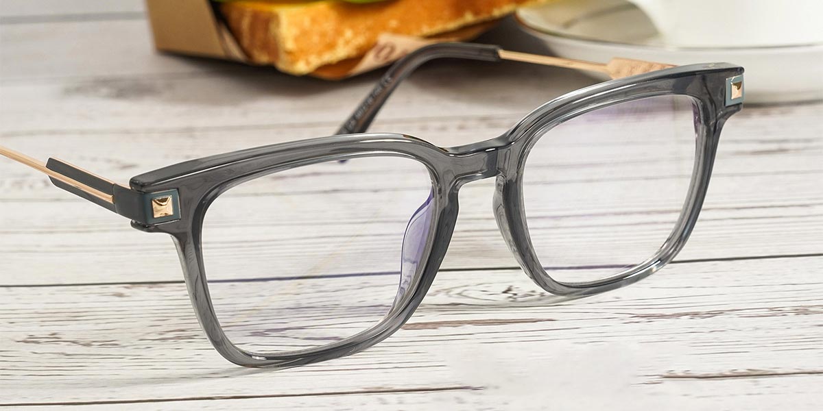 Grey Pasa - Square Glasses