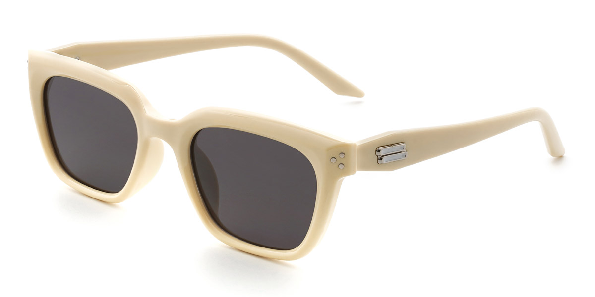 Beige Grey Talon - Rectangle Sunglasses