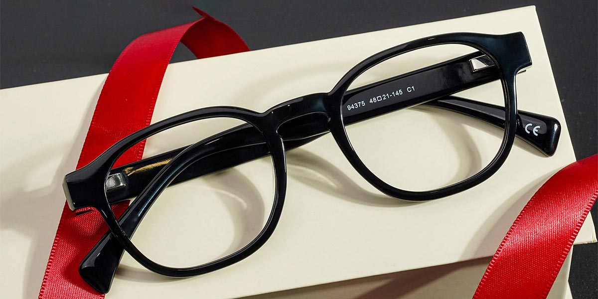 Black Dempsey Glasses - Oval Glasses