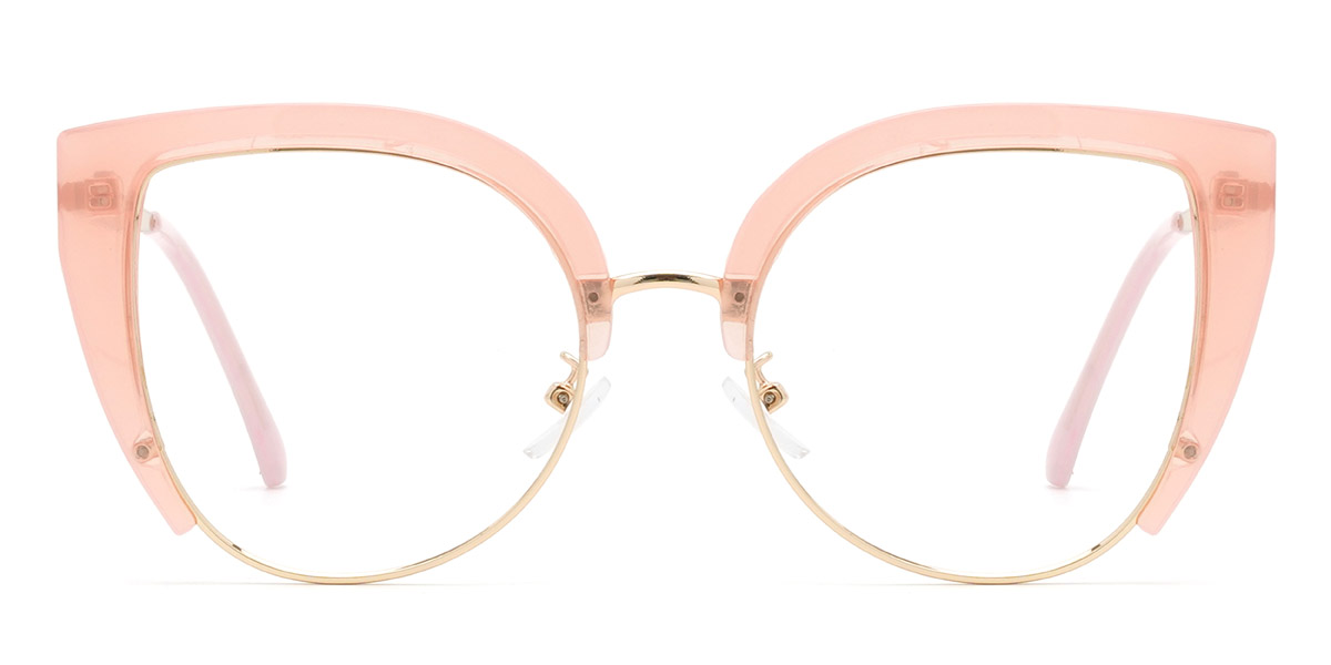 Gold Pink Nathalie - Cat Eye Glasses