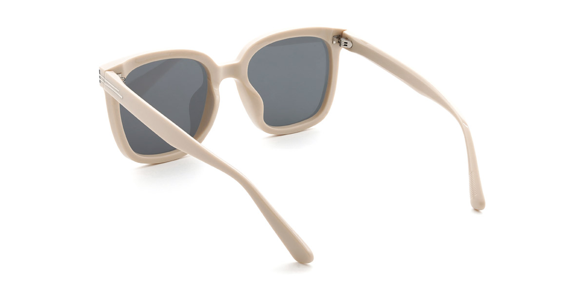 Beige Grey Jolene - Square Sunglasses