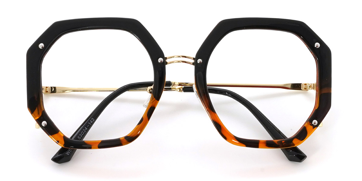 Black Tortoiseshell Mikaela - Oval Glasses