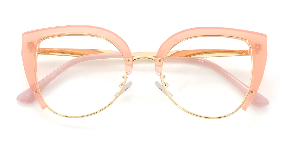 Gold Pink Nathalie - Cat Eye Glasses