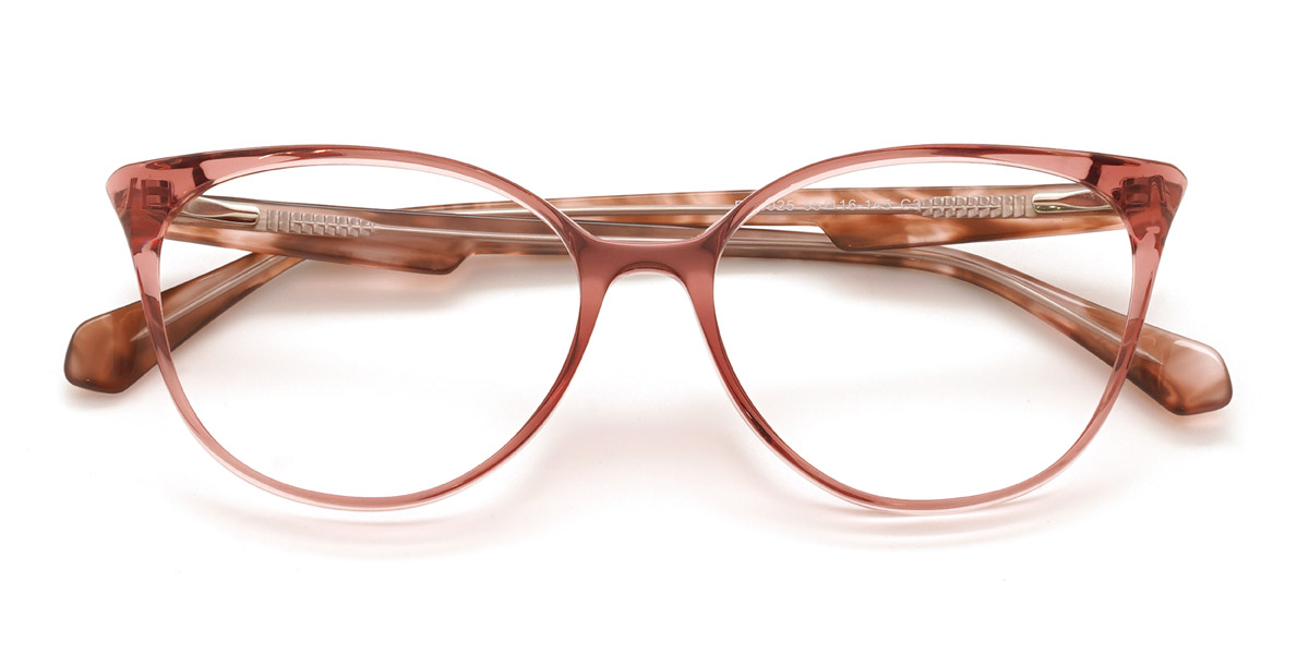 Pink Maleah - Oval Glasses