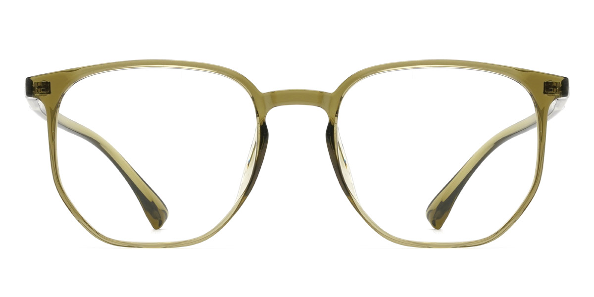 Olive Vert Turin - Square Glasses