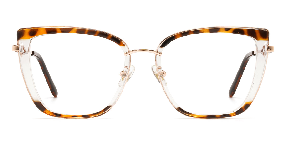 Klarer Schildpatt Jaylah Brille - Square Glasses