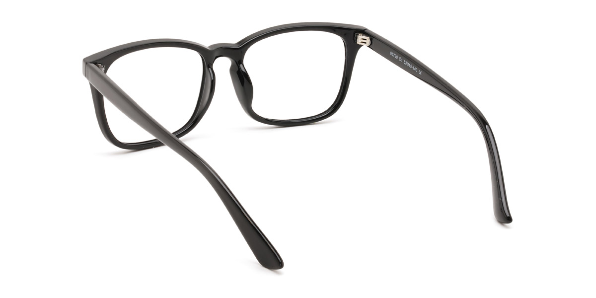 Black Aurele - Rectangle Glasses