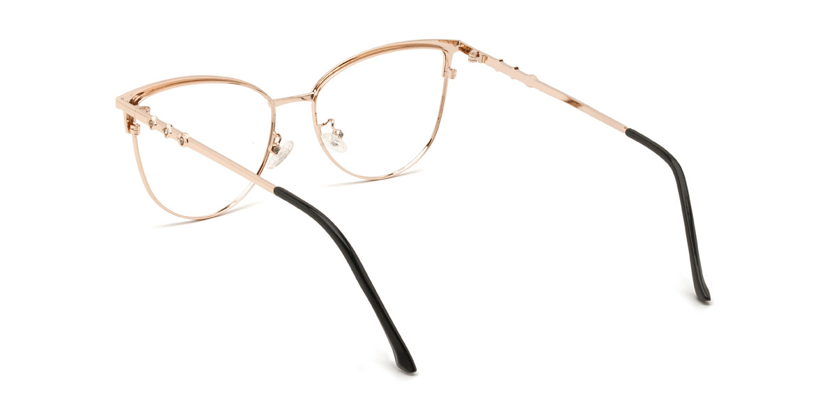 Gold Black Marissa - Cat Eye Glasses