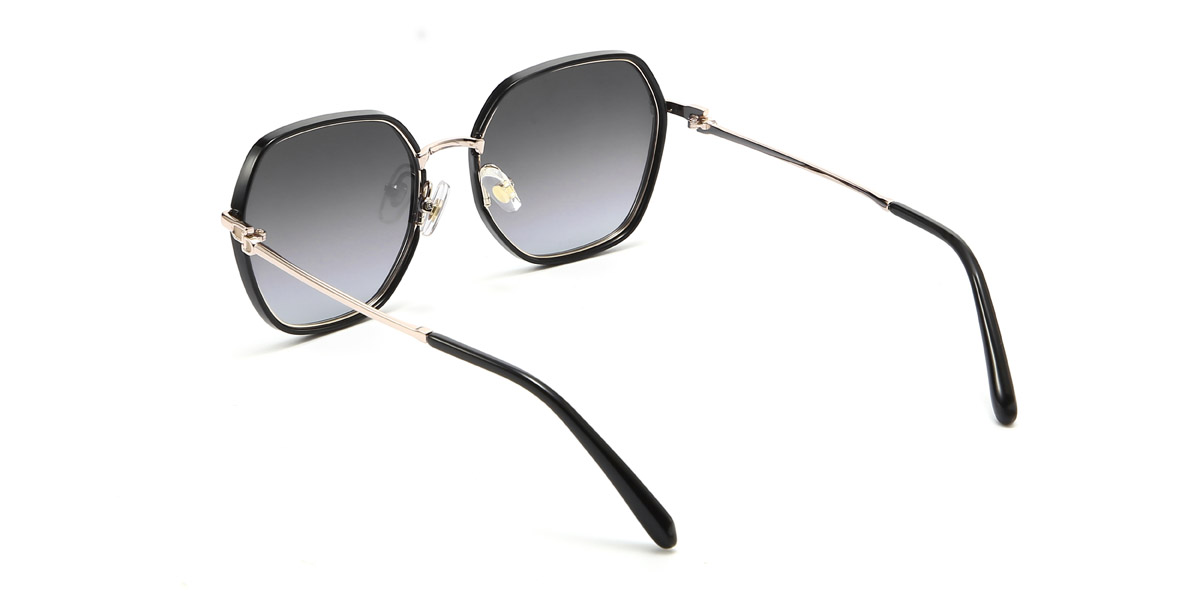 Black Grey Brok - Square Sunglasses