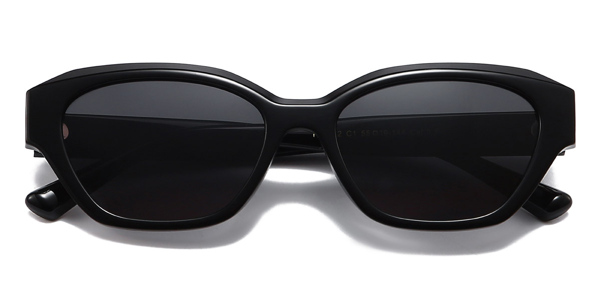 Negro Gris Josip - Rectangle Sunglasses